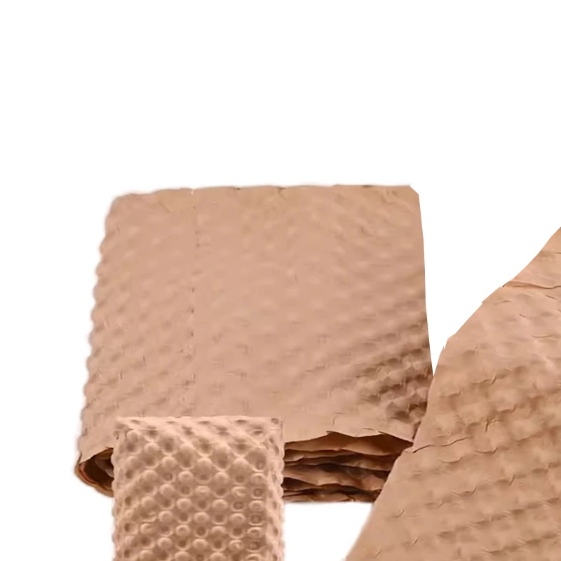 Factory Wholesale Eco Friendly Kraft Air Bubble Paper Pressure Protective Wrapping Roll for Express