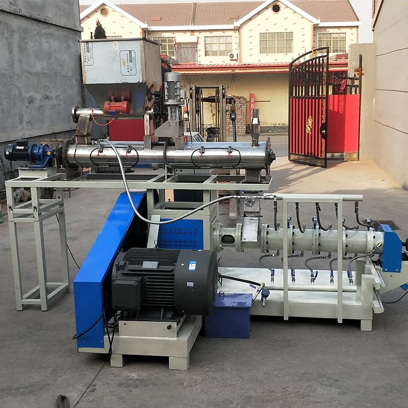 Textured Soybean Protein Soya Pieces Making Machine Vegetarian Soya Meat Food Chunks Machines