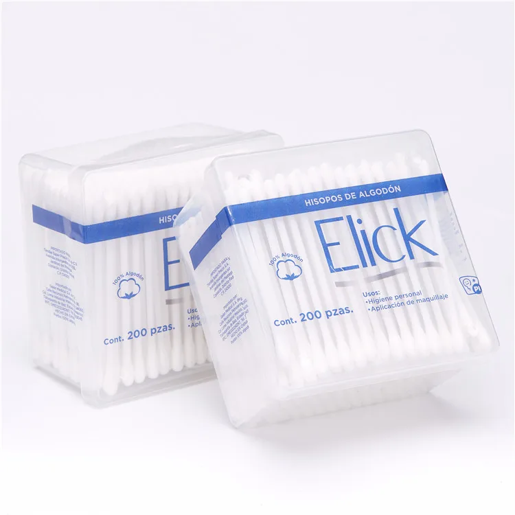 multi-functional cotton swabs for wholesales disposable Bamboo cotton buds makeup remove ear cotton swab with bamboo sticks