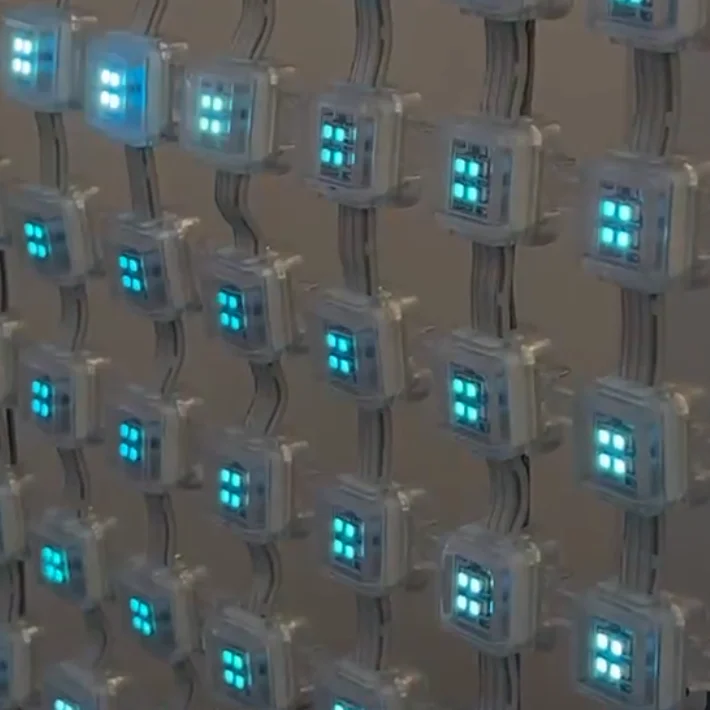 p40 p55 flexible building facade lighting led curtain outdoor soft led mesh display transparent