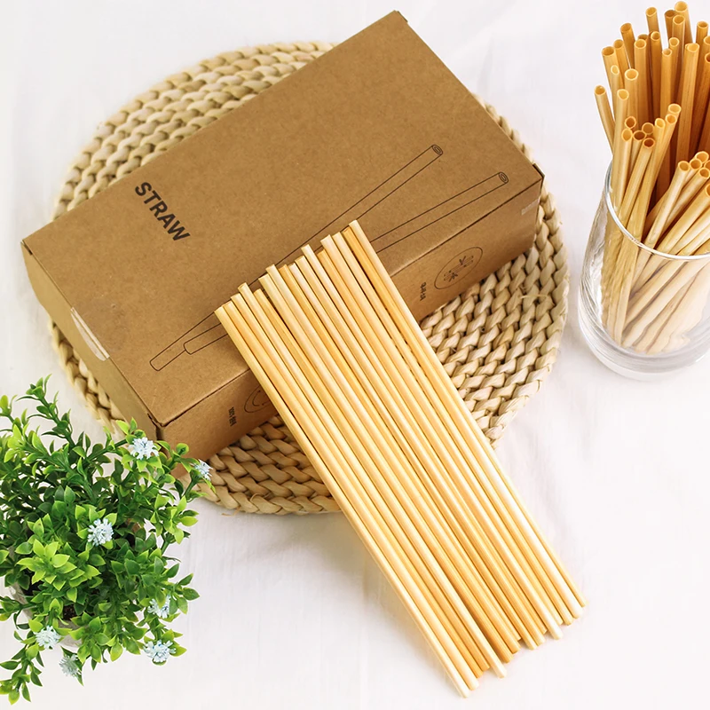 High Quality Food Grade Disposable wheat Grass Juice Drinking Straws