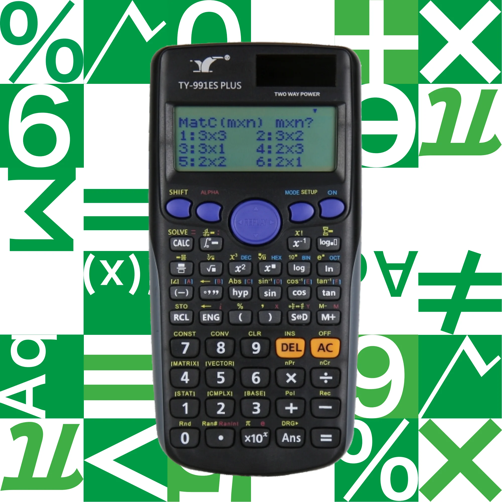 High Quality Plastic Calculator FX-991ES Plus 417 Function Scientific Calculator for Students Calculator calculadora cientifica
