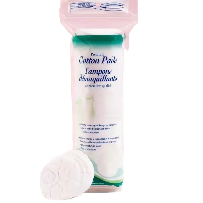 disposable square cotton facial make up remover pads cosmetic cotton pads