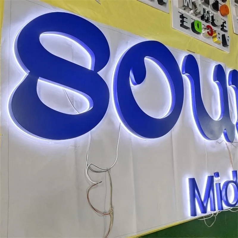 3D Led Light Letters for Business Signs Led Pizza Sign Board Ice Cream Led Sign Board