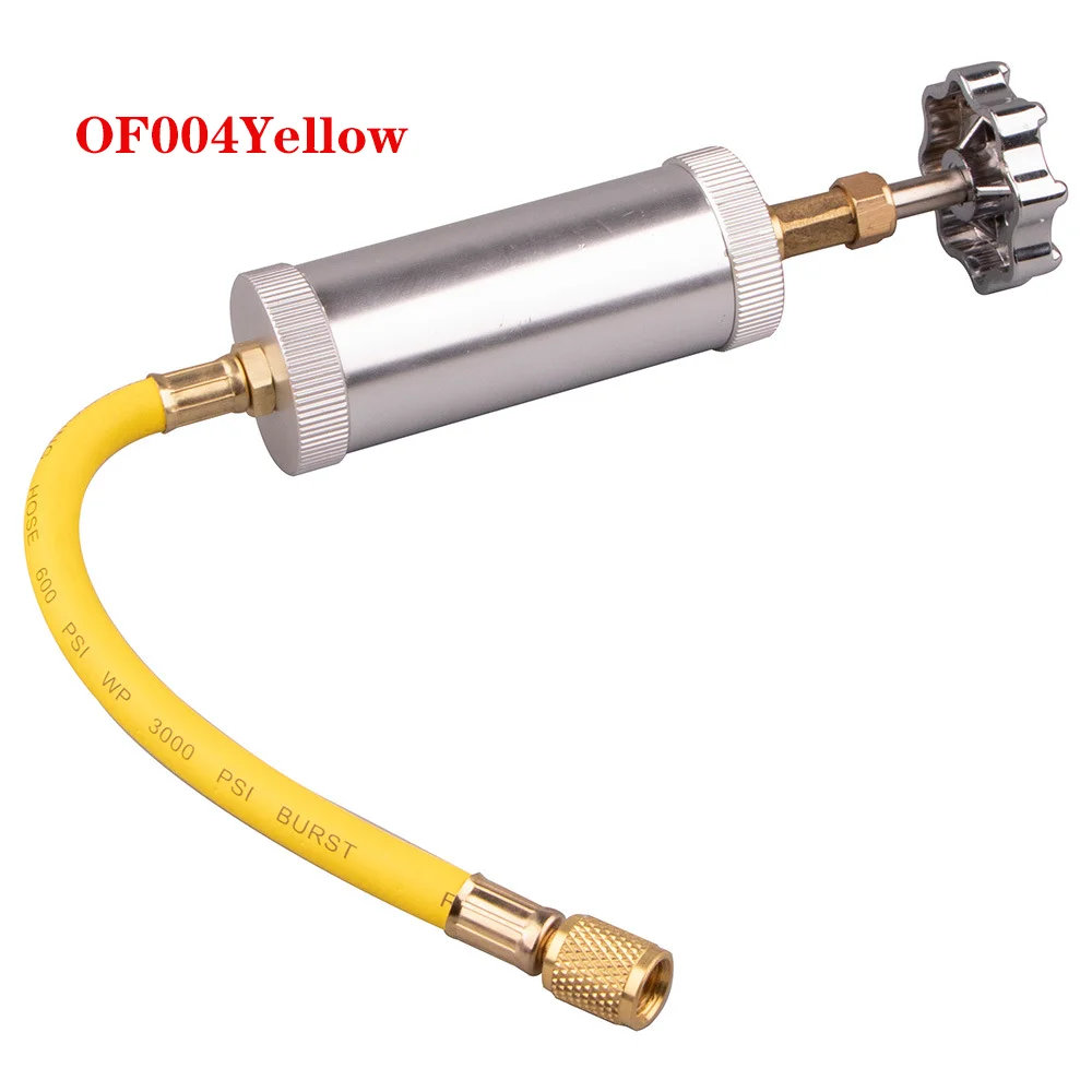 Gas Filling Cylinder  R134A R12 R22 Air Conditioning Car Oil Injection Tool Automotive Oil Filler