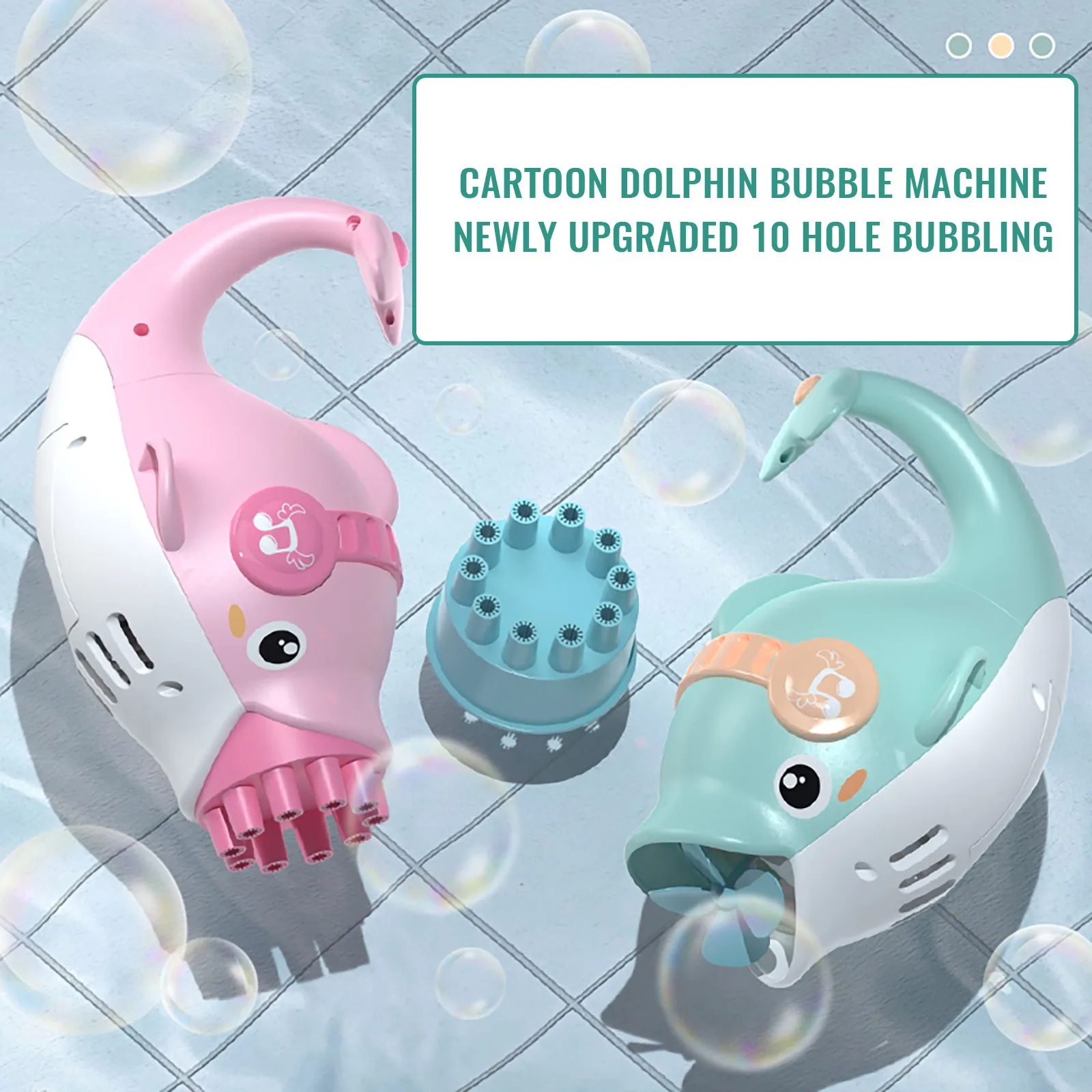 Wholesale Dolphin shape  electric kids bubble gun Big dolphin electric soap toys bubble guns