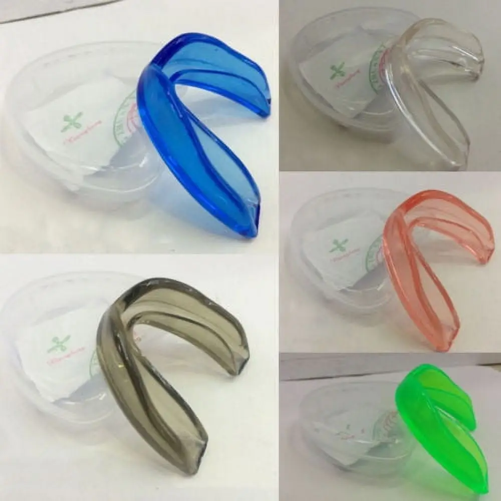 Sports mouth guard Clear silicone mouth guard with clear container case, suitable for night grinding braces or athlete braces