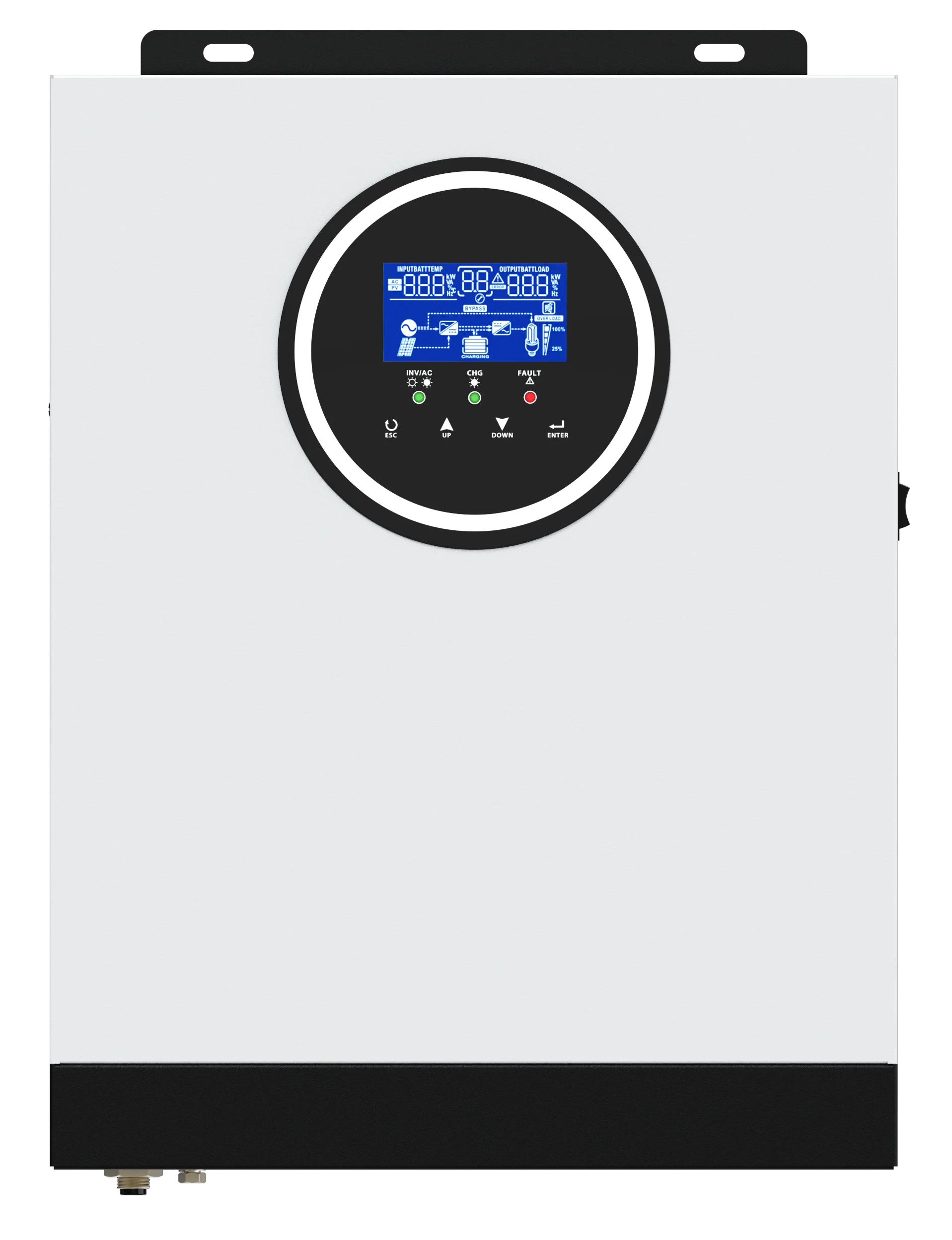 3200VA/3000W 24VDC 230VAC Pure Sine Off Grid Hybrid Solar Inverter with 450VDC 80A MPPT Solar Controller PV Max.Power 3000W