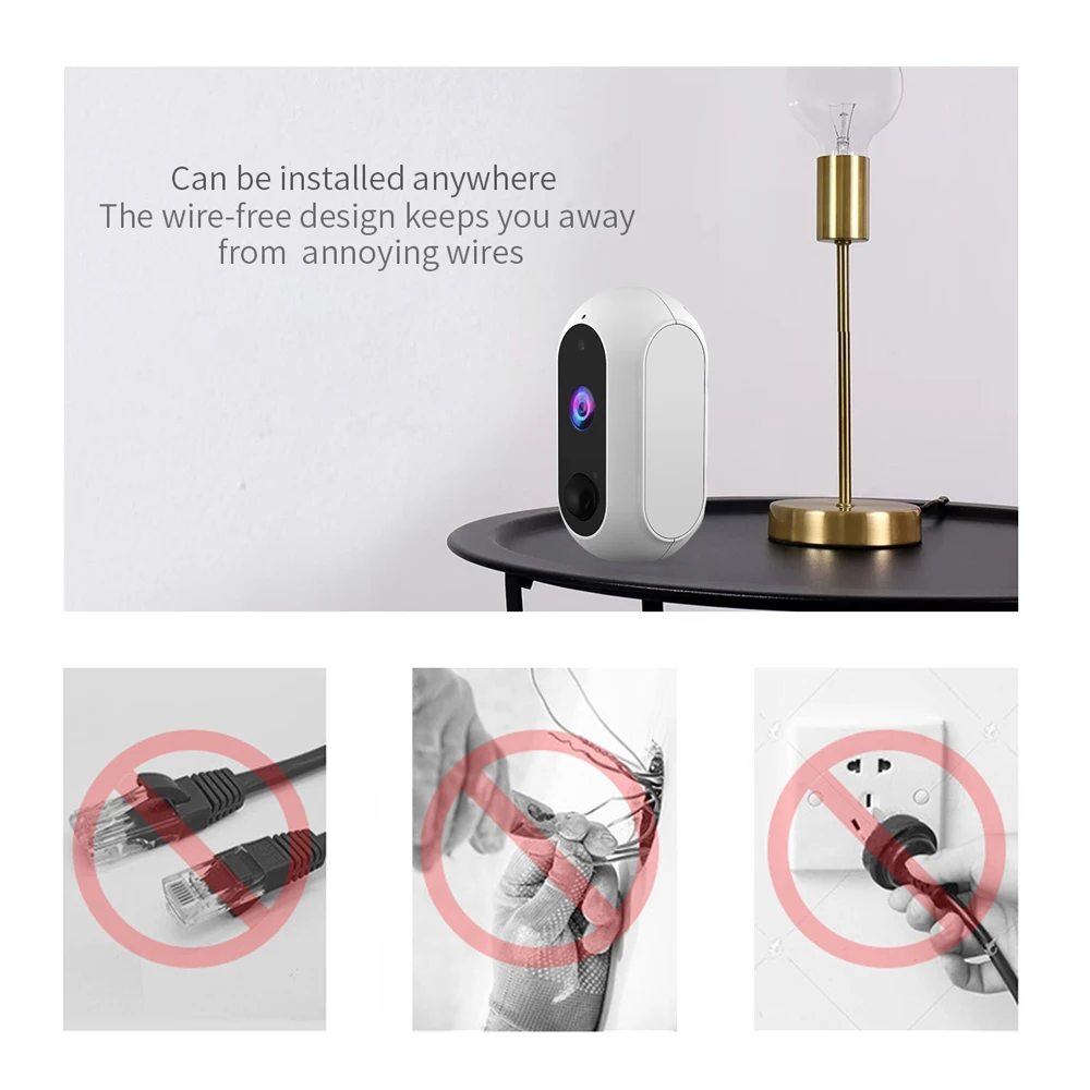 Tuya Smart Camera Low Power Consumption IP Camera Two Way Audio Battery Camera