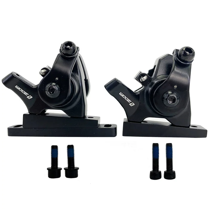 140/160 Rotor Road Bike Mechanical Disc Brake Calipers Line Cable Brake  Zoom Flat-Mounted Disc Brake Calipers
