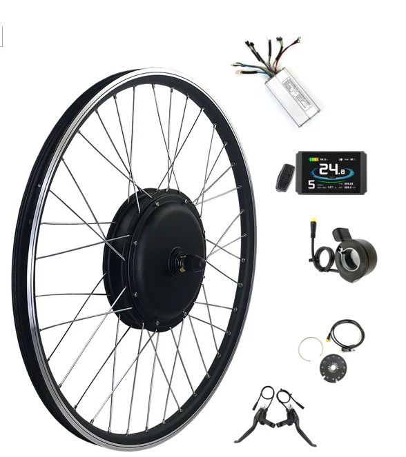 Lithium electric mountain bike modification conversion kit 48V500W rear drive Card type flywheel gear motor, LCD866 display
