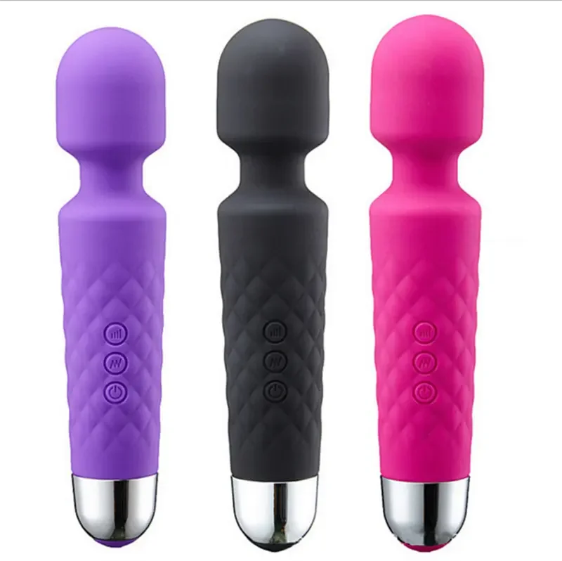 Wholesale 20 modes powerful vibrators rechargeable massager G spot sex toys AV wand vibrator