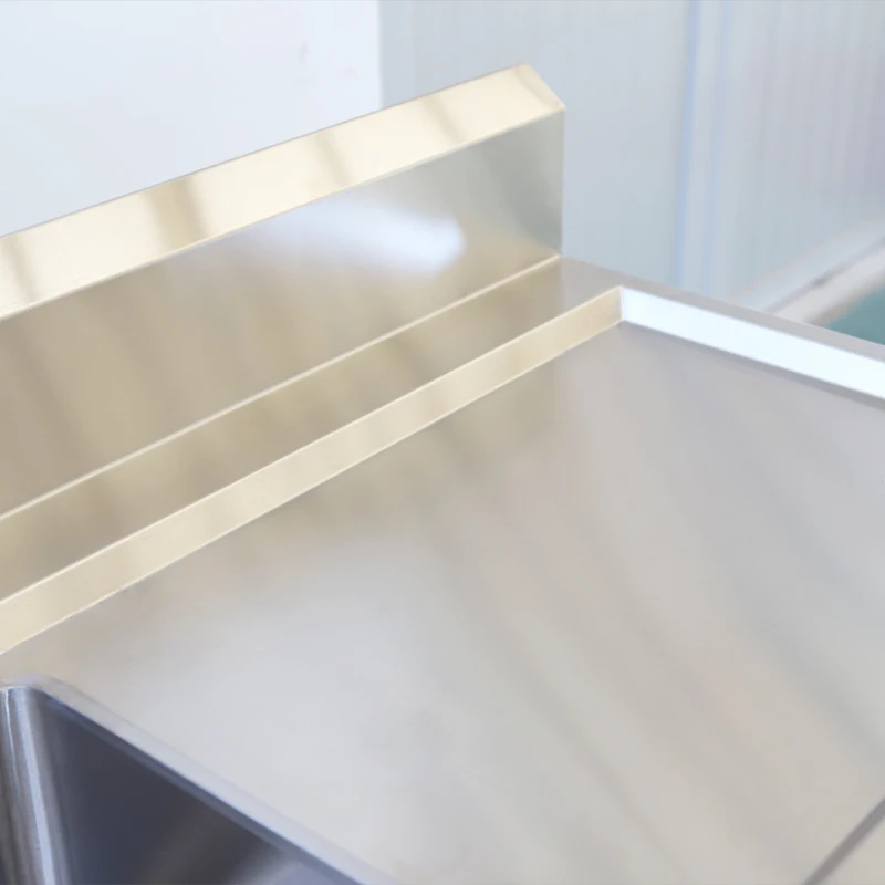 Commercial Restaurant Kitchen Washing Sink Table With Right Drainboard/Assembly Kitchen Corner Sink Table