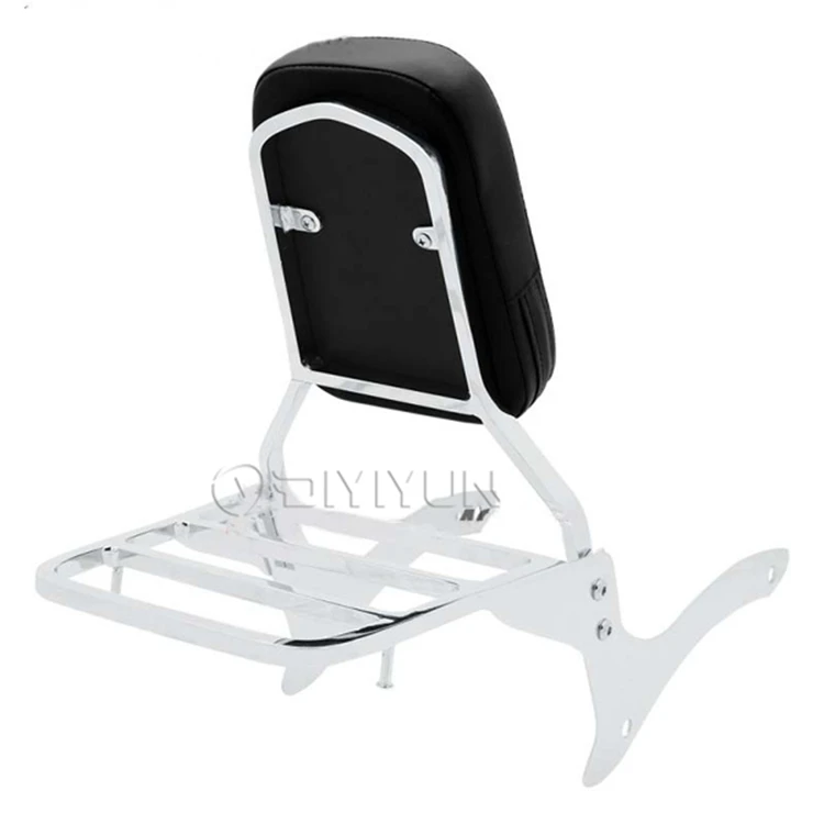Black Motorcycle Backrest Sissy Bar Luggage Rack For Lifan V16 LF250-D