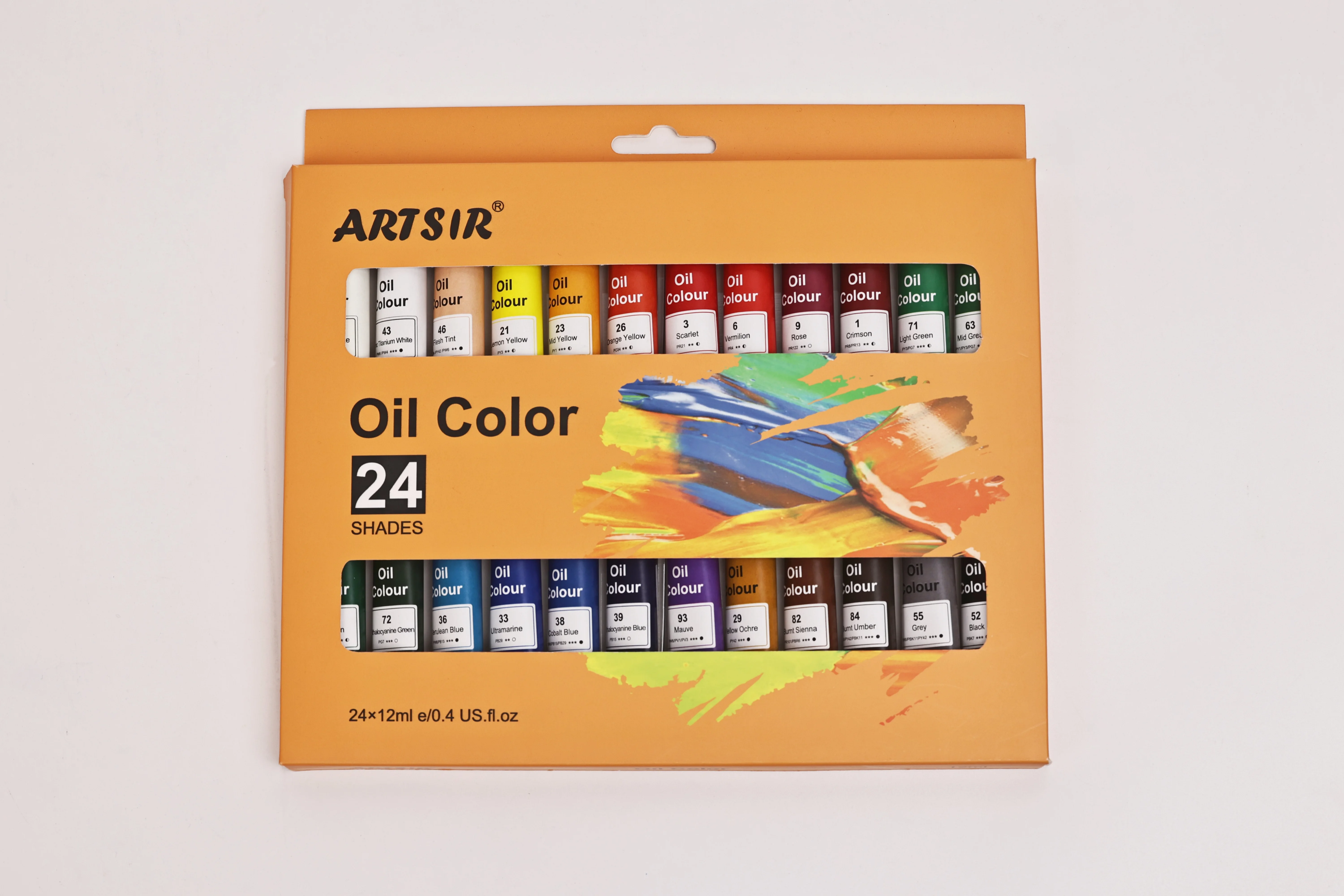 Aluminum Tube Student Quality 12ml Factory Price OEM Painting Oil Paints Colors For Art Painting