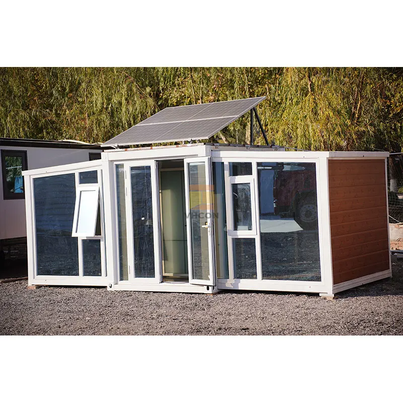 Quality Assurance New Design 40ft Expandable Solar Container Houses  40ft Home With Bedroom On Hot Sale