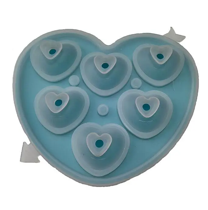New Patent food grade kitchen  tool heart shape silicone 3d ice tray chocolate mould baking cake mould