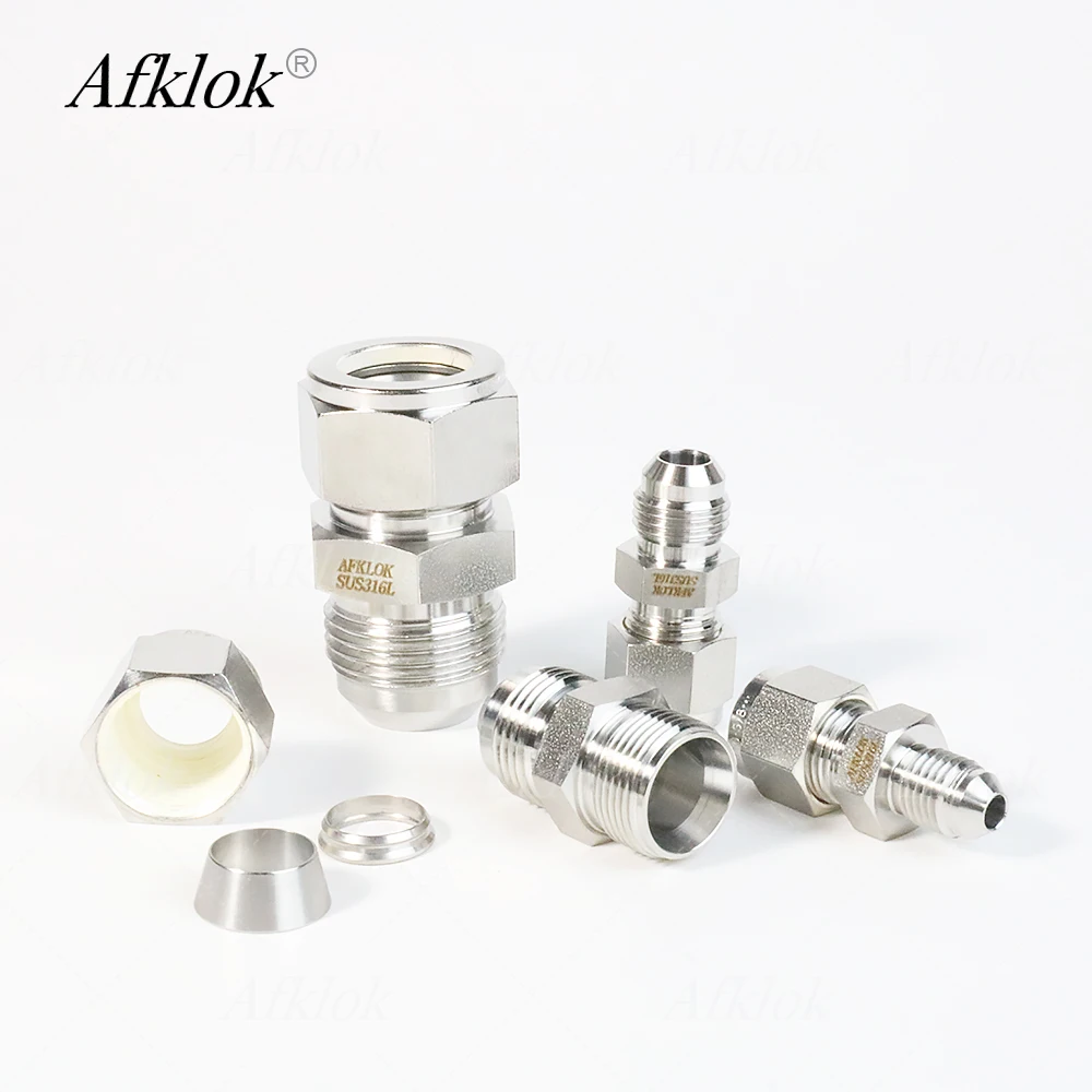 AN Union Stainless Steel 316L 1/4in~3/4in Ferrule for Tube Flare 3000psi OEM ODM Pipe Fittings