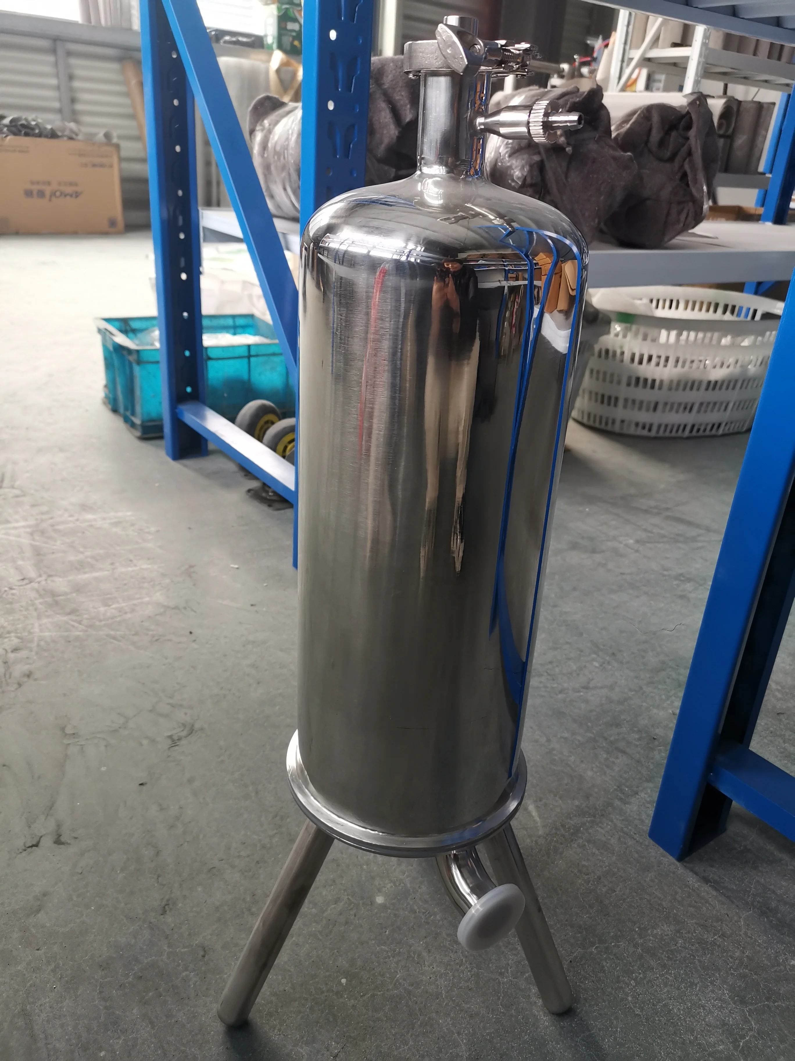 SS304 Sanitary Single Core Micro Filter Stainless Steel Microporous Filter Micro-porous membrane filter
