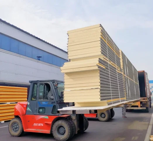 Sandwich Panel Quality Control Prefab Light Steel Warehouse Roof Insulated Foam Eps Thermic Wall Sandwich Panel