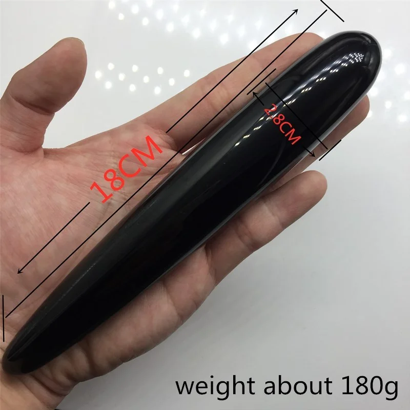 HIGH Quality Natural Obsidian Quartz Yoni Wands Gemstone Crafts Pleasure Wand Body Hand Massage Wood Magic Stone Ornament Gifts