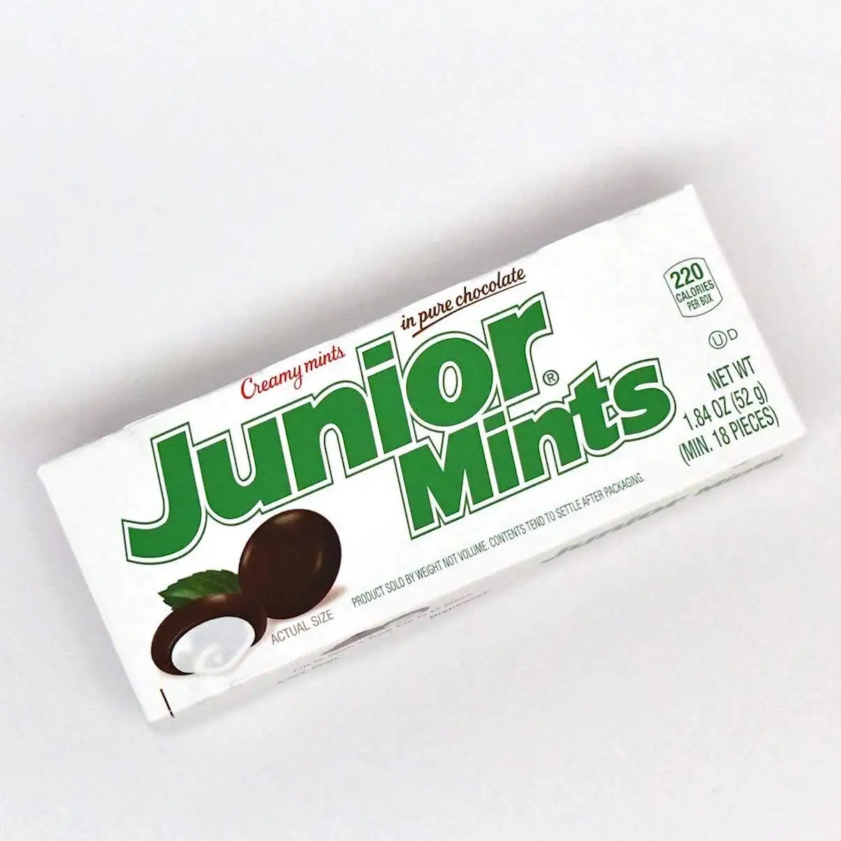 Custom Logo Junior Mints Candy Gift Boxes 400G White Card Packaging Box For Chocolate Food Paper