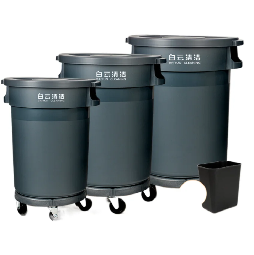 Professional Manufacturer Cheap Price 80L 120L 168L Round Garbage Waste Trash Bin for Outdoor
