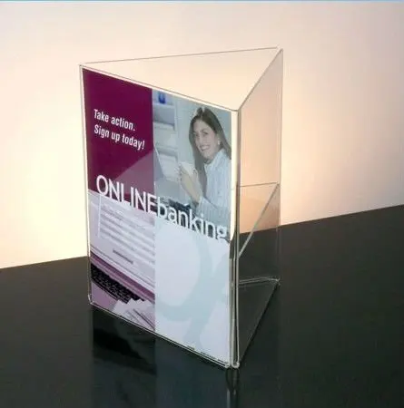 Высококачественный стол A4 прозрачные акриловые держатели для меню для ресторанов магазинов, приемных офисных магазинов