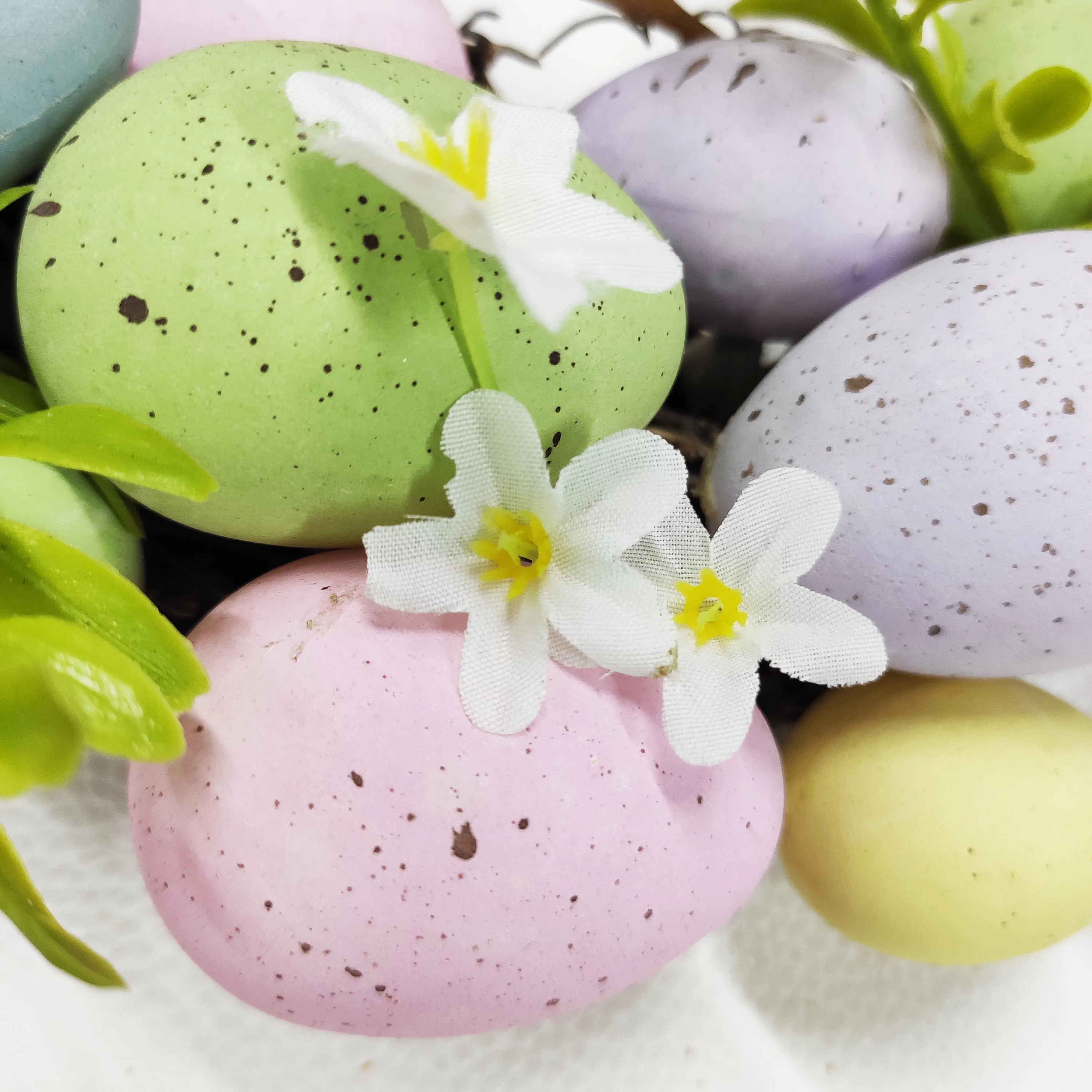 2020 hot easter colorful egg wreath for holiday decoration