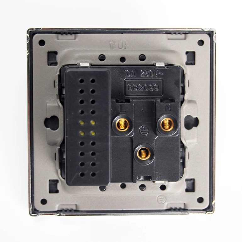 Modular 3-pin Universal + 2-pin Power Supply Smart Hotel Home Use Electrical Wall Socket with Wall-mounted 2 USB Charging Outlet