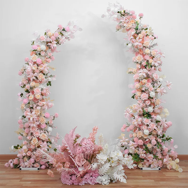 The New Listing Realistic Artificial Flowers Wedding Artificial Flower Horn Arch