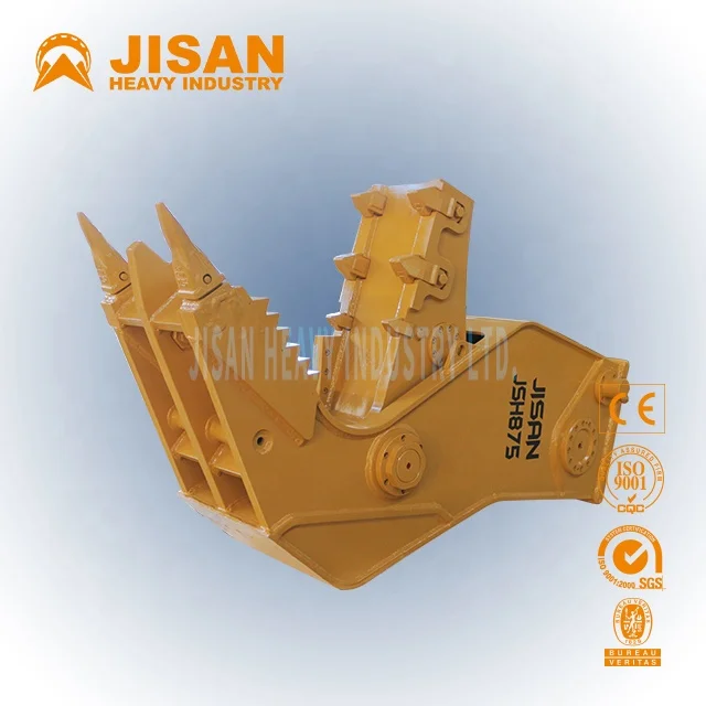 jisan hardox crusher shear attachments for hydraulic excavators demolition pulverizer