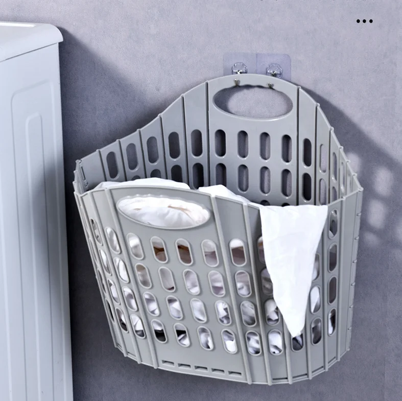 Wholesale best seller plastic hamper collapsible foldable laundry basket