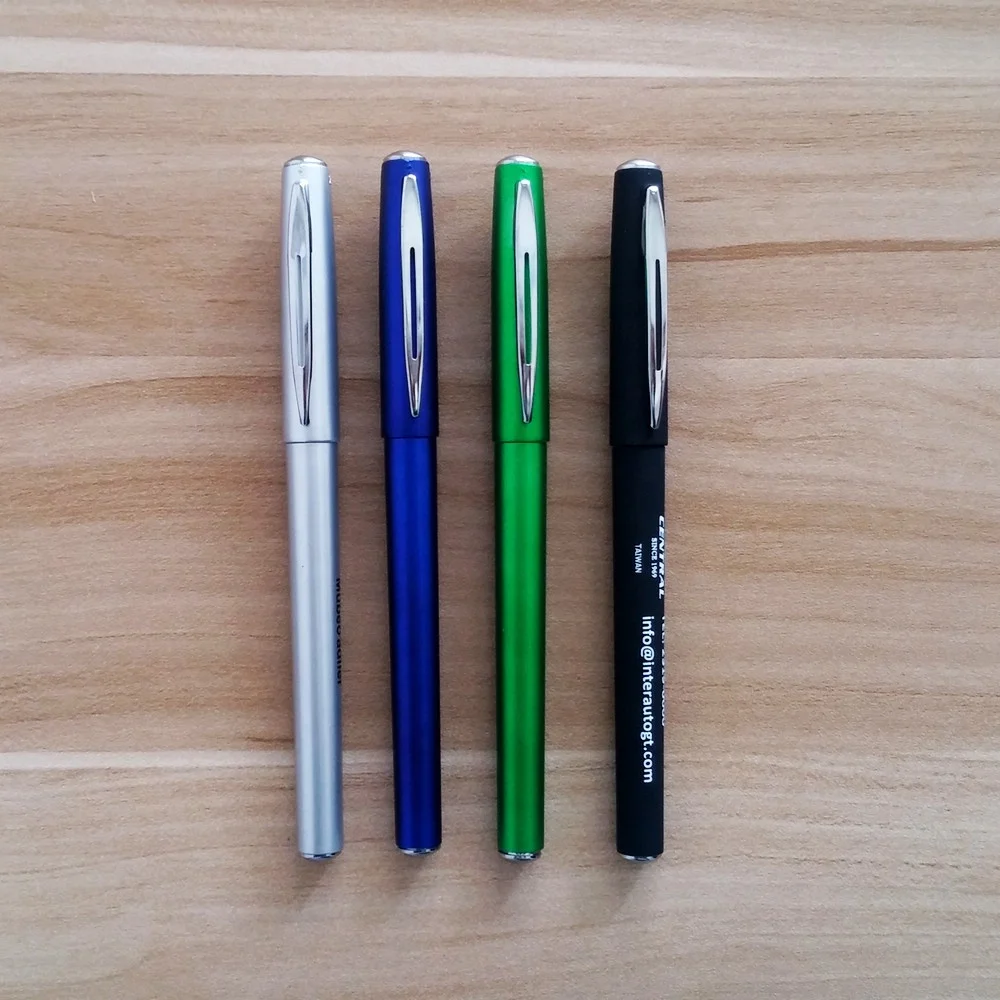 gel pen branding plastic neutral Gel ink office ball pen with custom logo