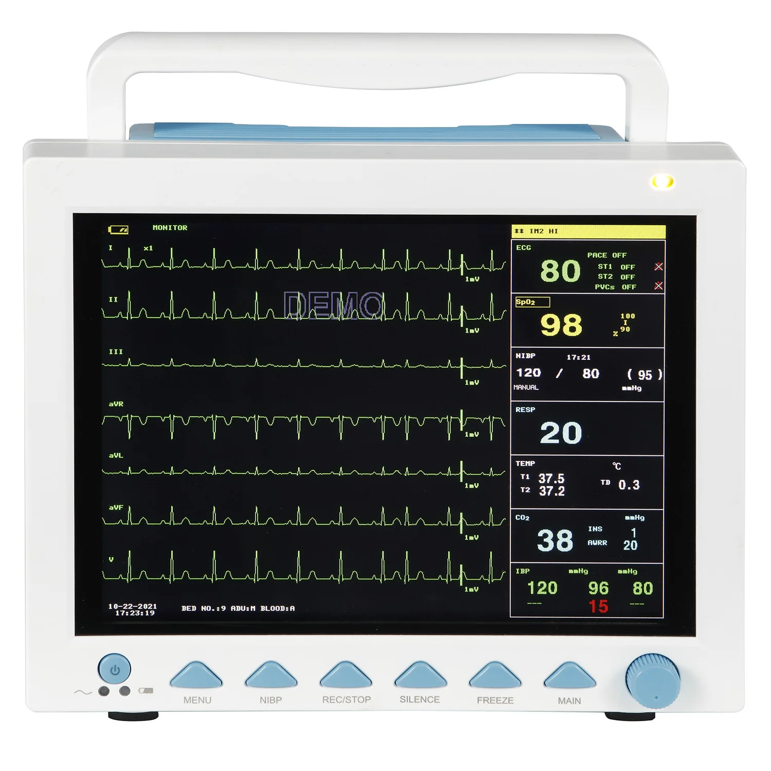 CONTEC CMS8000 Vet Hospital Equipment Vital Signs Multiparameter Patient Monitor for Veterinary use
