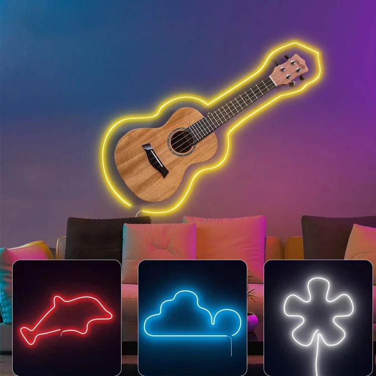 New WiFi smart silicone led led light strip  rgb color music colorful light waterproof neon strip light