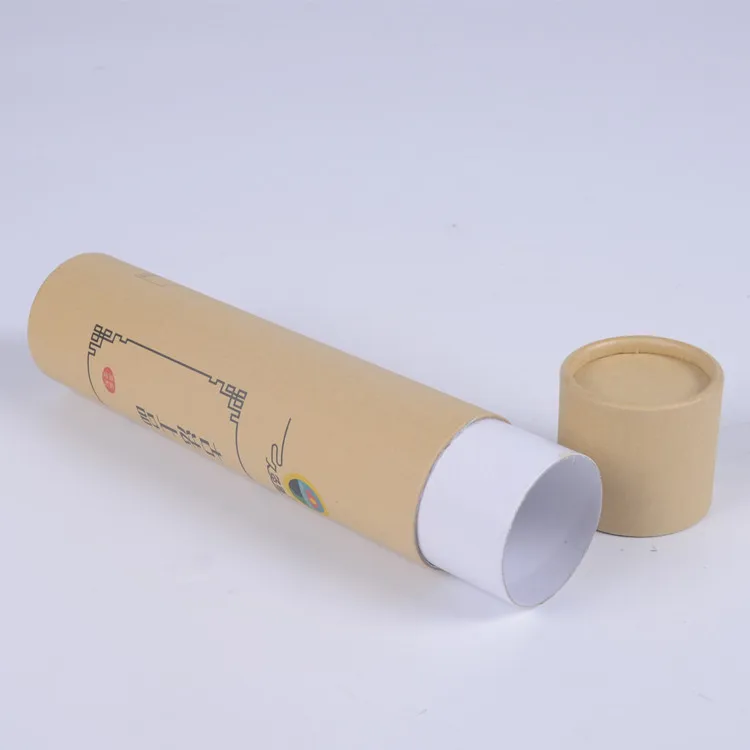 Food Grade Wholesale Round Kraft Paper Tube Biodegradable Cardboard For Tea Coffee Paper Tube Packaging