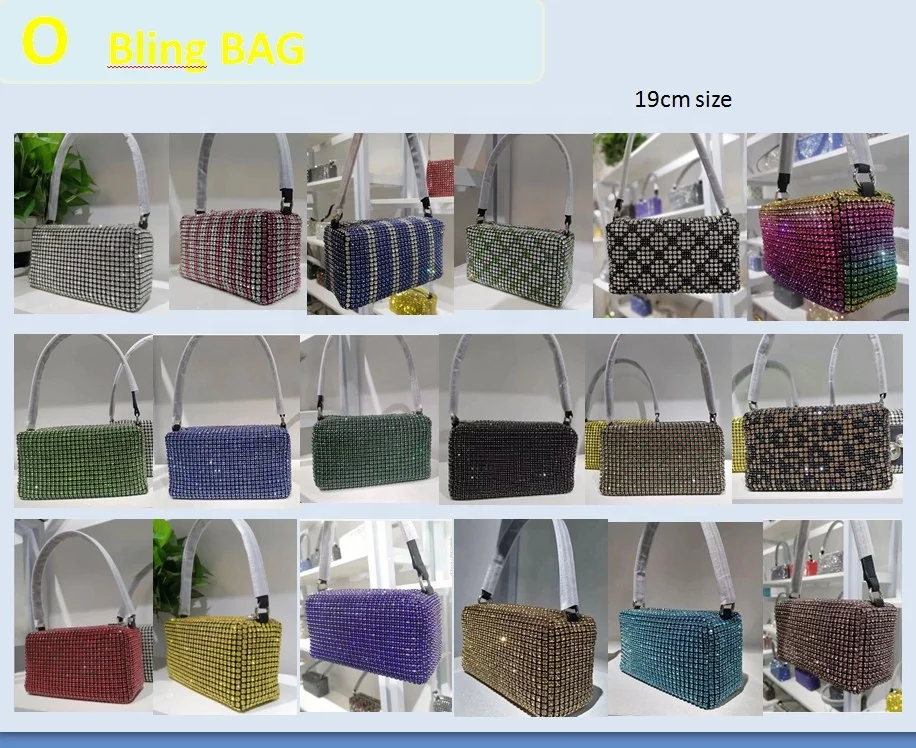 805#Luxury Fashion colorful pink green blue crystal Rhinestone Clutches Bag Women Purse Bling bag Evening Party Diamonds Handbag