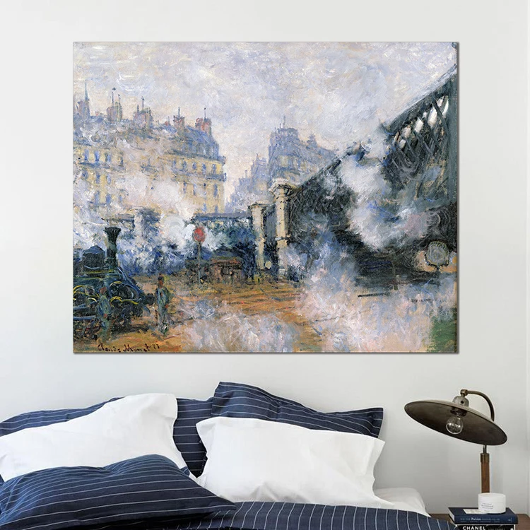 Reproduction of the famous painter Monet canvas painting and wall art for HOME DECOR decorations for living room  prints