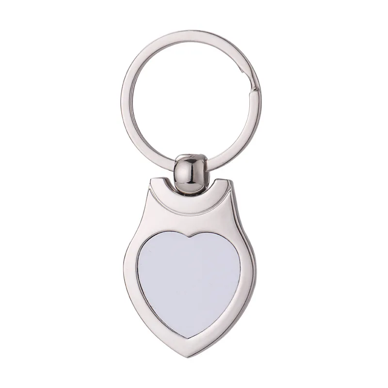 Custom Other Silver Keychain Wedding Souvenir Gifts Key Chain Heart Shaped Metal Promotional Gift Keychain With Logo