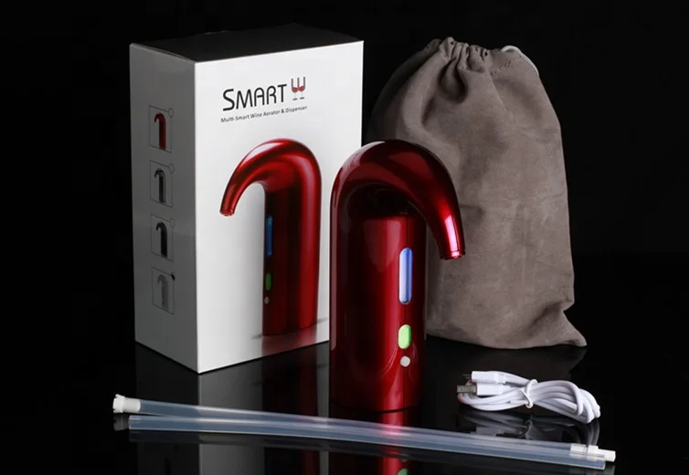 Innovative Product Bar Accessories One-Touch Smart Wine Aerator Vacuum Bottle Stopper