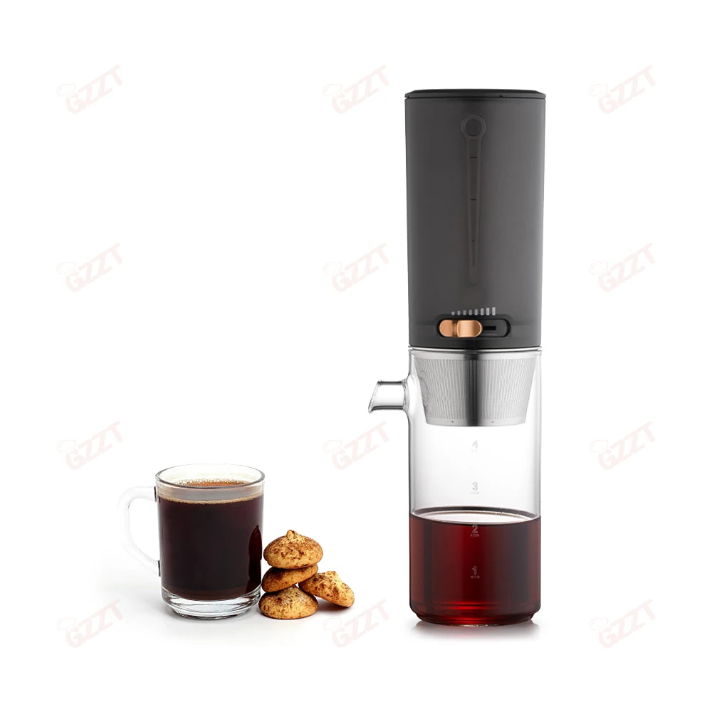 Portable Borosilicate Glass Ice Coffee Dripper Iced Drip Cold Brew Coffee Filter Pot Speed Adjustable Cold Brew Coffee Maker