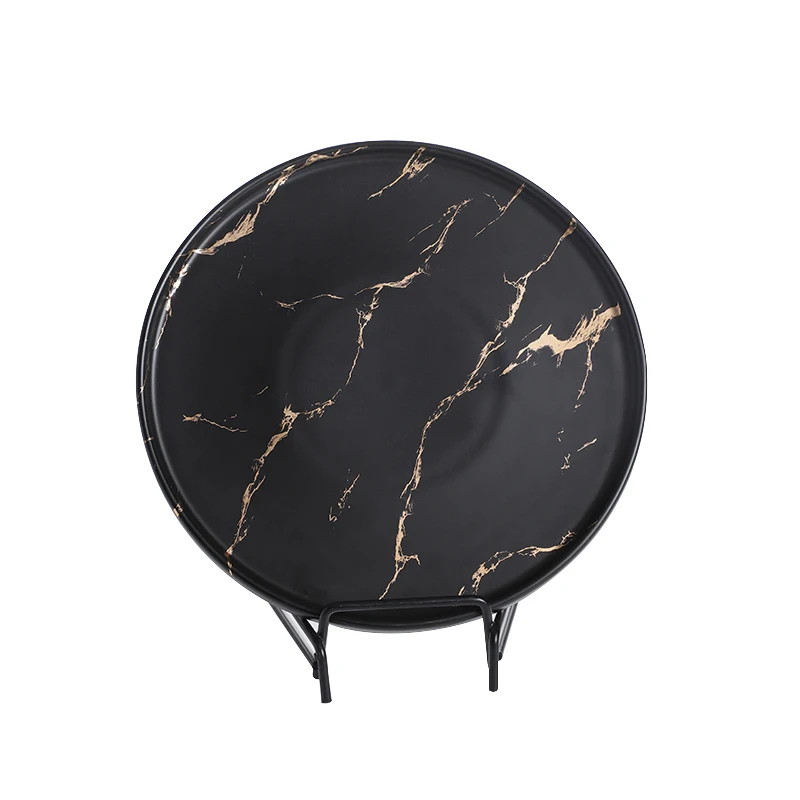 28Ceramics, новинка 2019, матовая круглая фарфоровая тарелка, черные керамические тарелки, используется в отеле, ресторане *