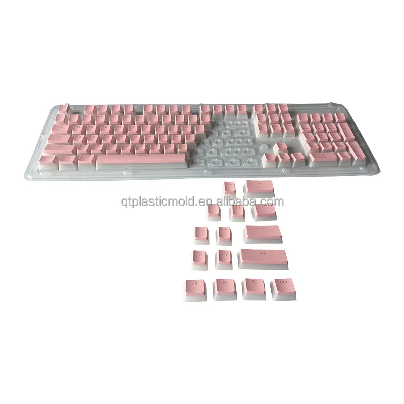 Двойные выстрелы подвесные колпачки для клавиатуры под заказ пластиковые кнопки инъекционные детали PBT/ABS пластиковые колпачки для клавиш под заказ форма