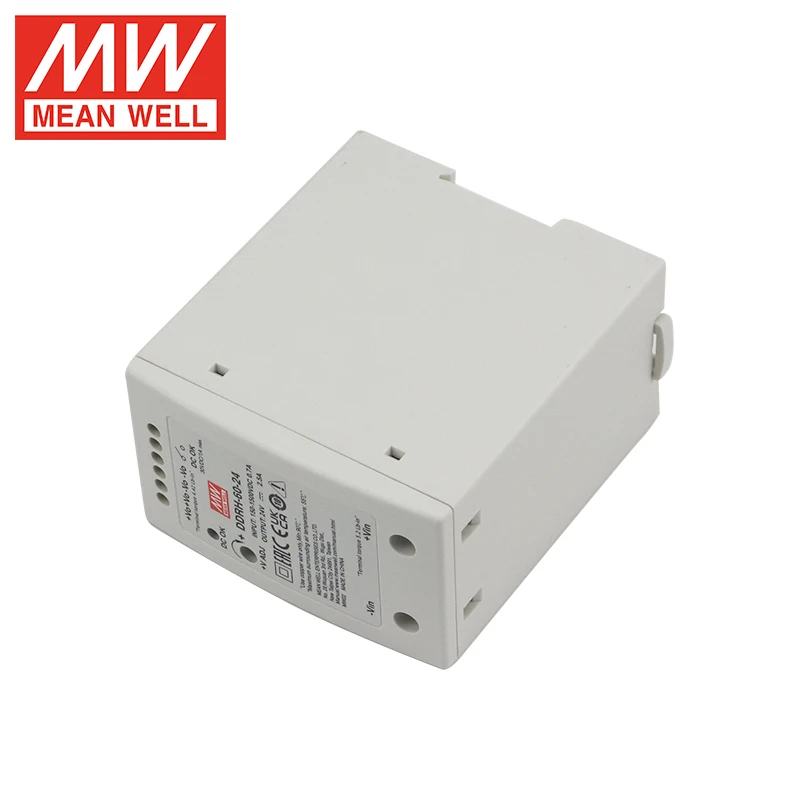 original DDRH-60-24 Switching Power Supply 60W Ultra Wide Input Din Rail Type Dc-Dc Converter Meanwell
