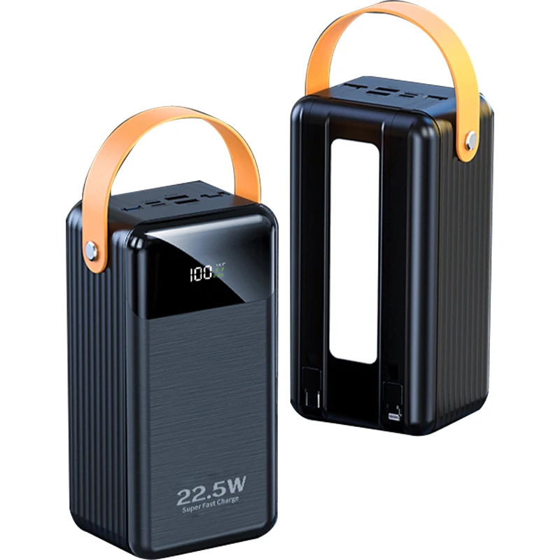 Portable charger power bank 60000mah Led Light Power Banks 10w super Fast Charge PowerBank 60000