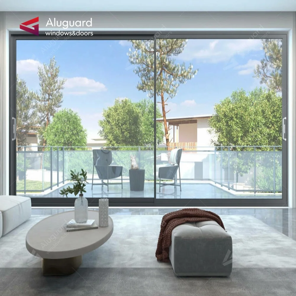 Auto sliding doors with infrared sensor opening europe black aluminium sliding door glass 3 panels curtain wall sliding door