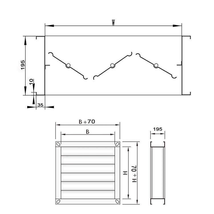 air Volume Control Damper for Hvac air Diffuser System