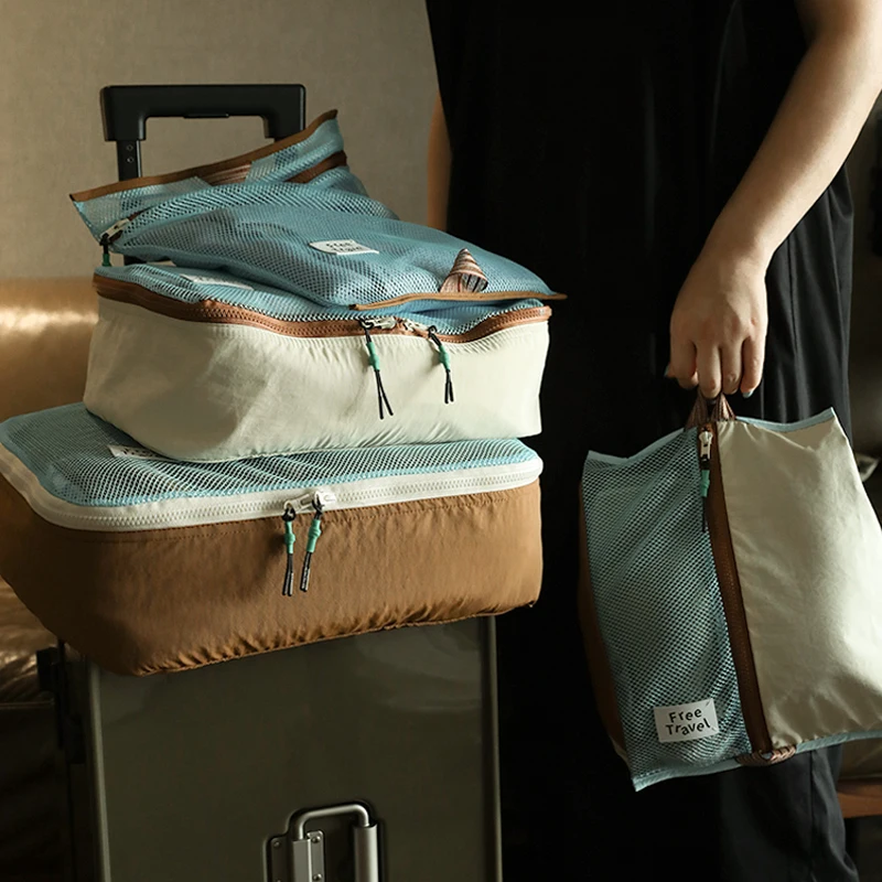 Hot Sale Travel Accessories Expandable Travel Luggage Compression Packing Bag Nylon Storage Bag