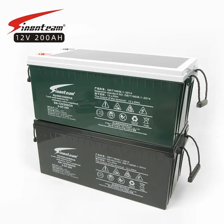 Deep Cycle Gel Agm Solar Batteries 1.2Kwh 1.8Kwh 200Ah 250Ah For Energy System